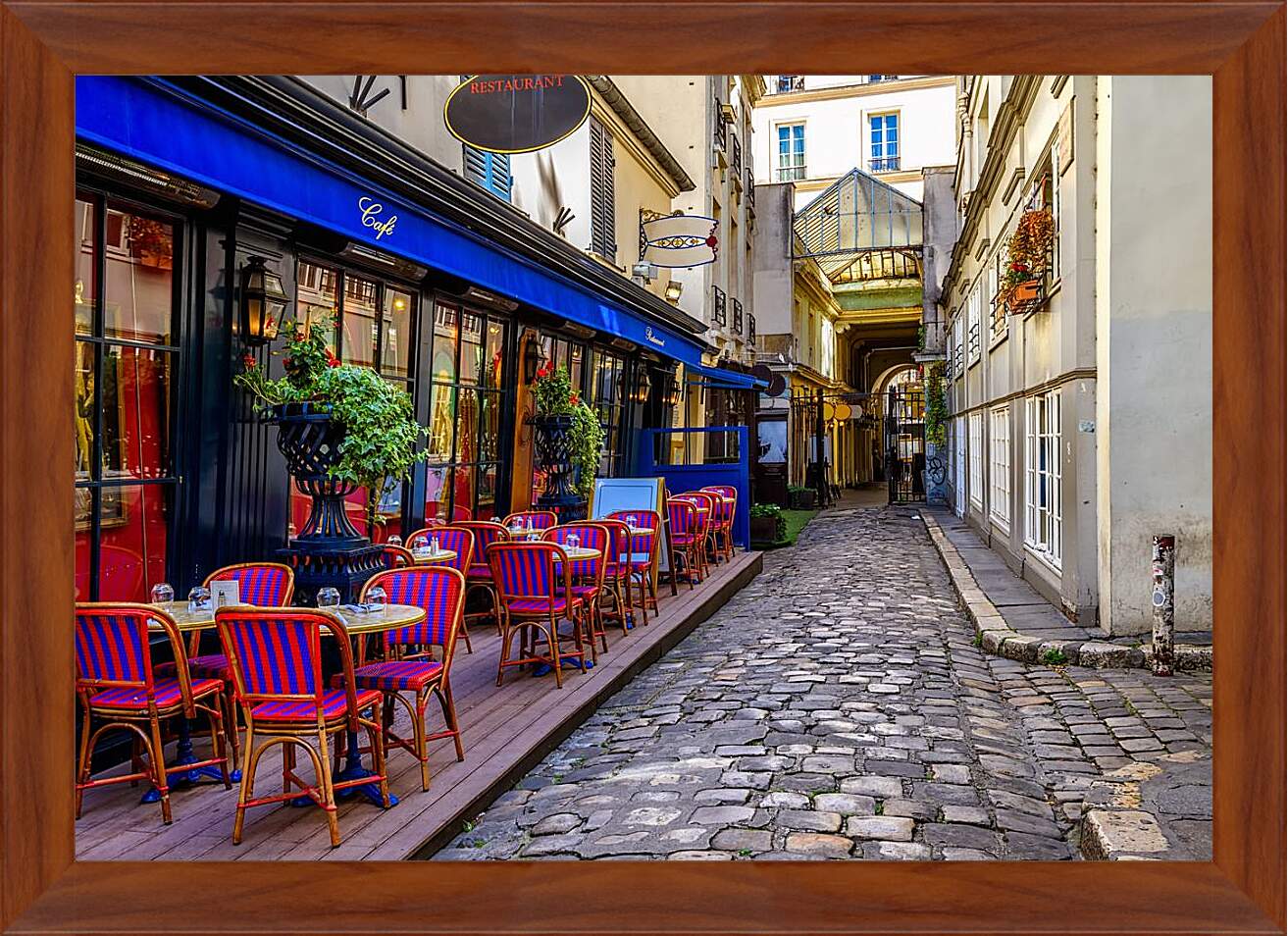 Картина в раме - Парижское кафе