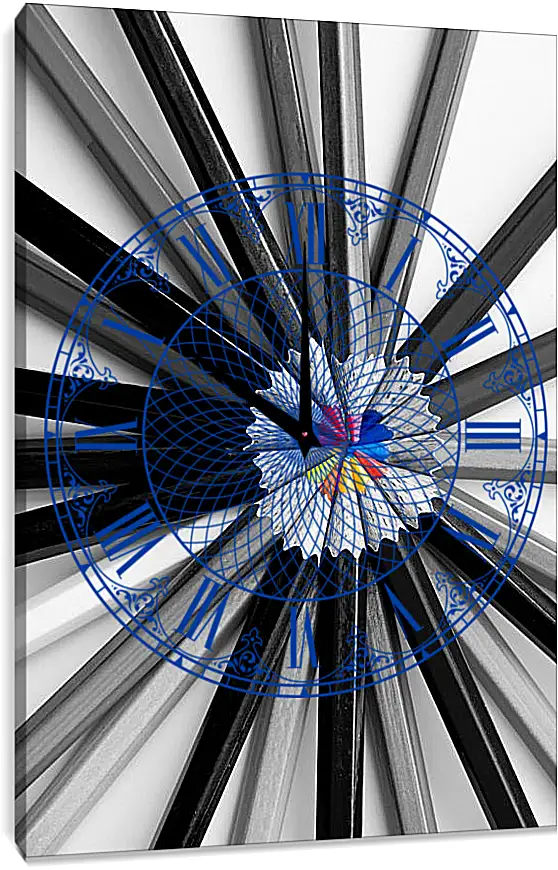 Часы картина - Карандаши
