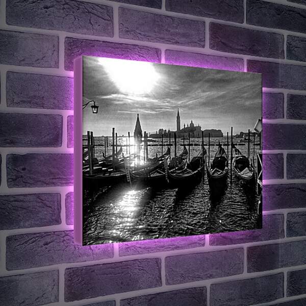 Лайтбокс световая панель - Венеция чб