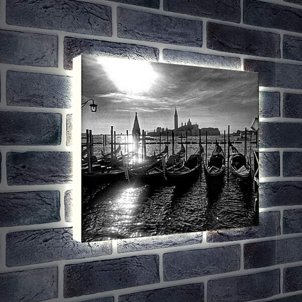 Лайтбокс световая панель - Венеция чб