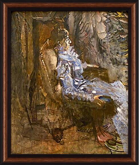 Картина в раме - A Lady in Lilac. Врубель Михаил