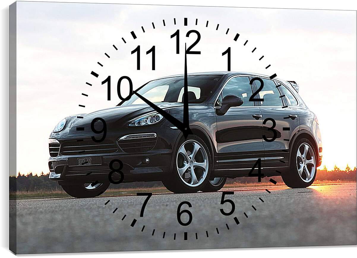 Часы картина - Porsche Cayenne