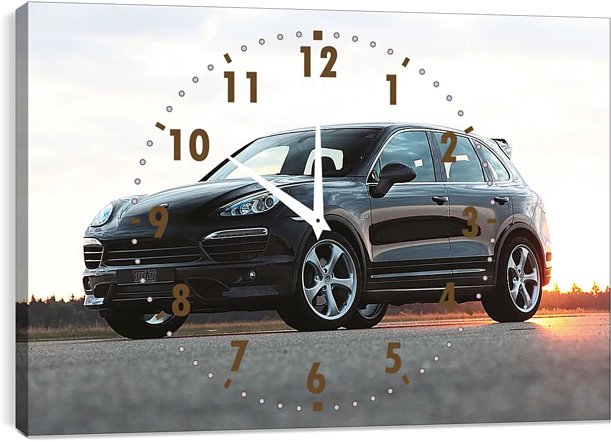 Часы картина - Porsche Cayenne