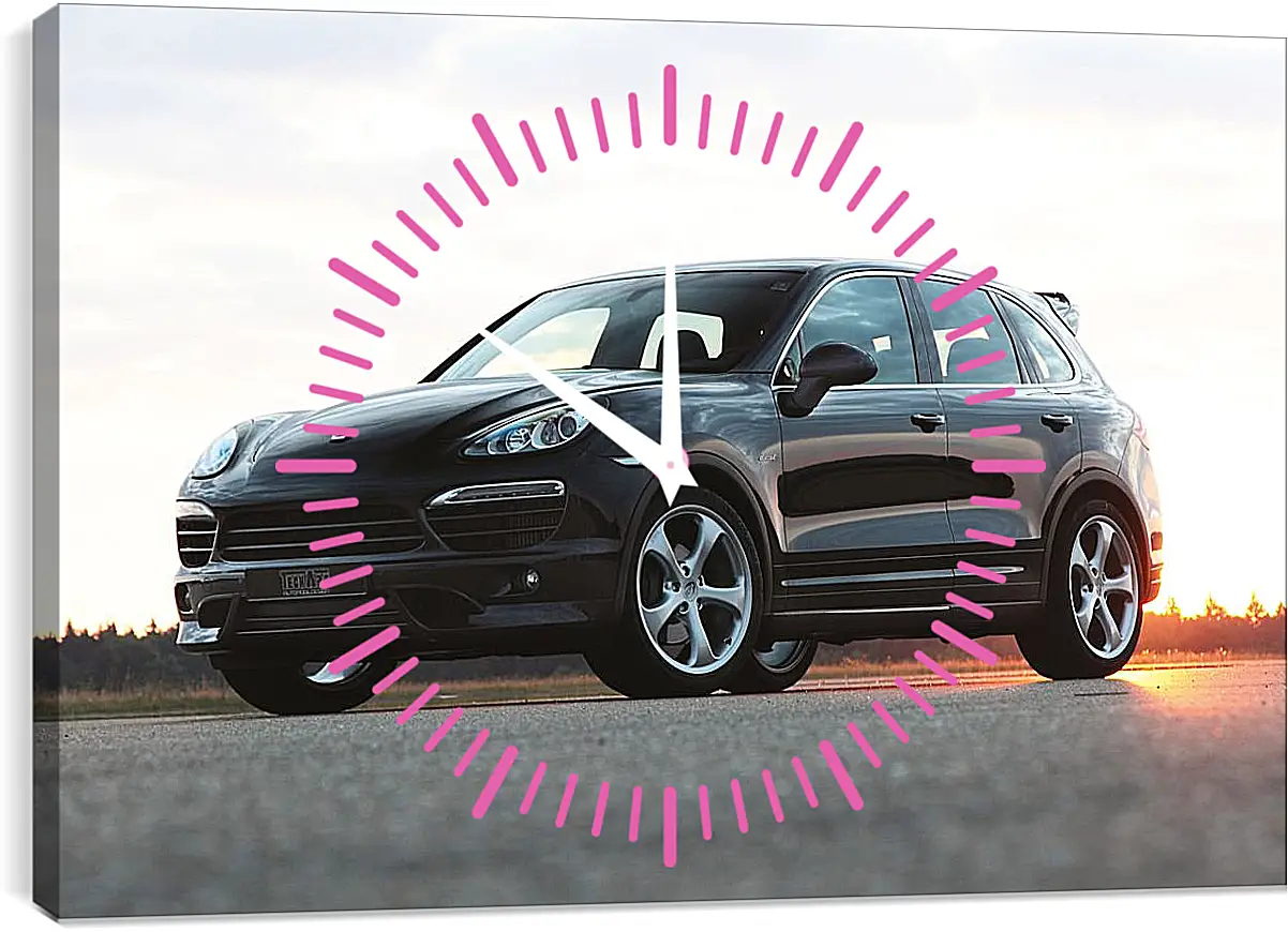 Часы картина - Porsche Cayenne