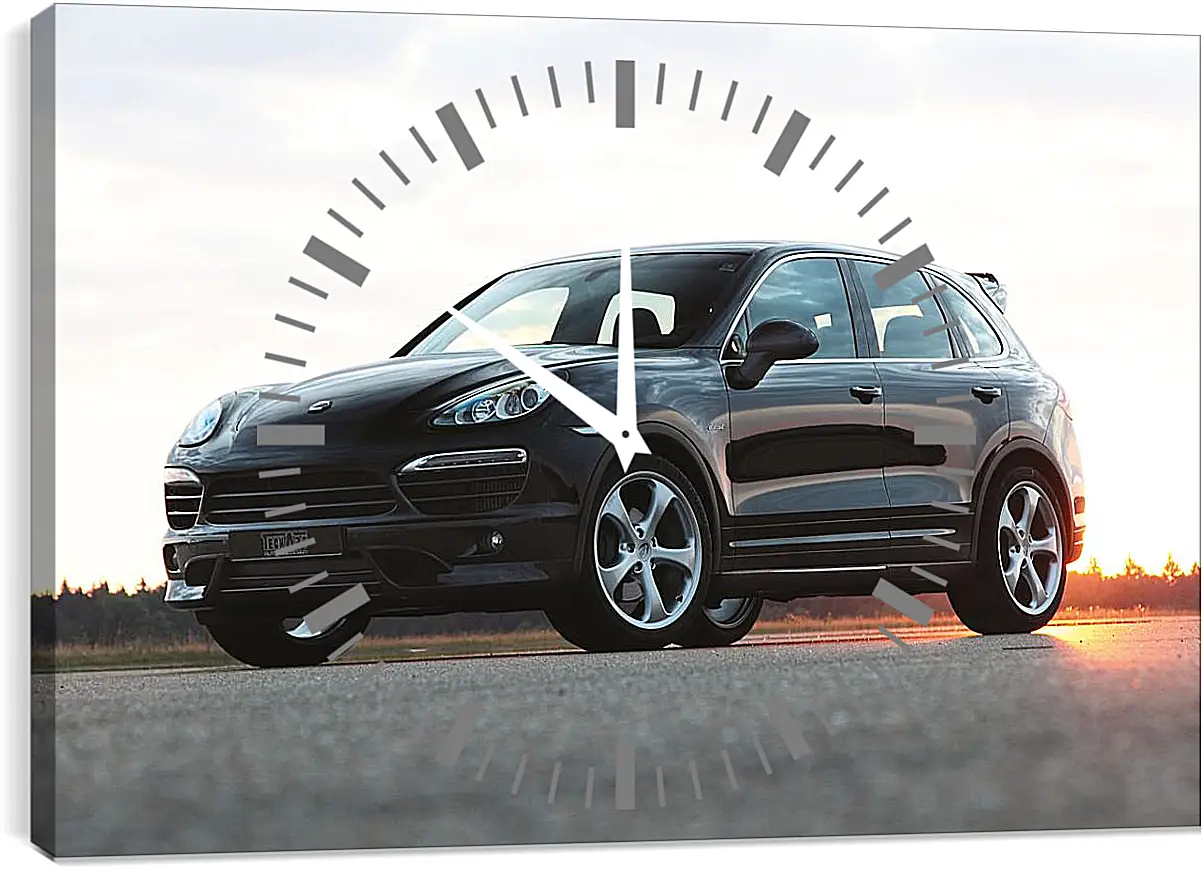 Часы картина - Porsche Cayenne