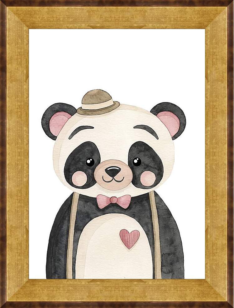 Картина в раме - Панда