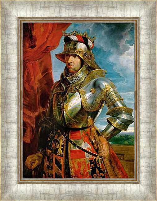 Картина в раме - Максимилиан I, император священной римской республики. Питер Пауль Рубенс