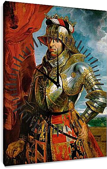 Часы картина - Максимилиан I, император священной римской республики. Питер Пауль Рубенс