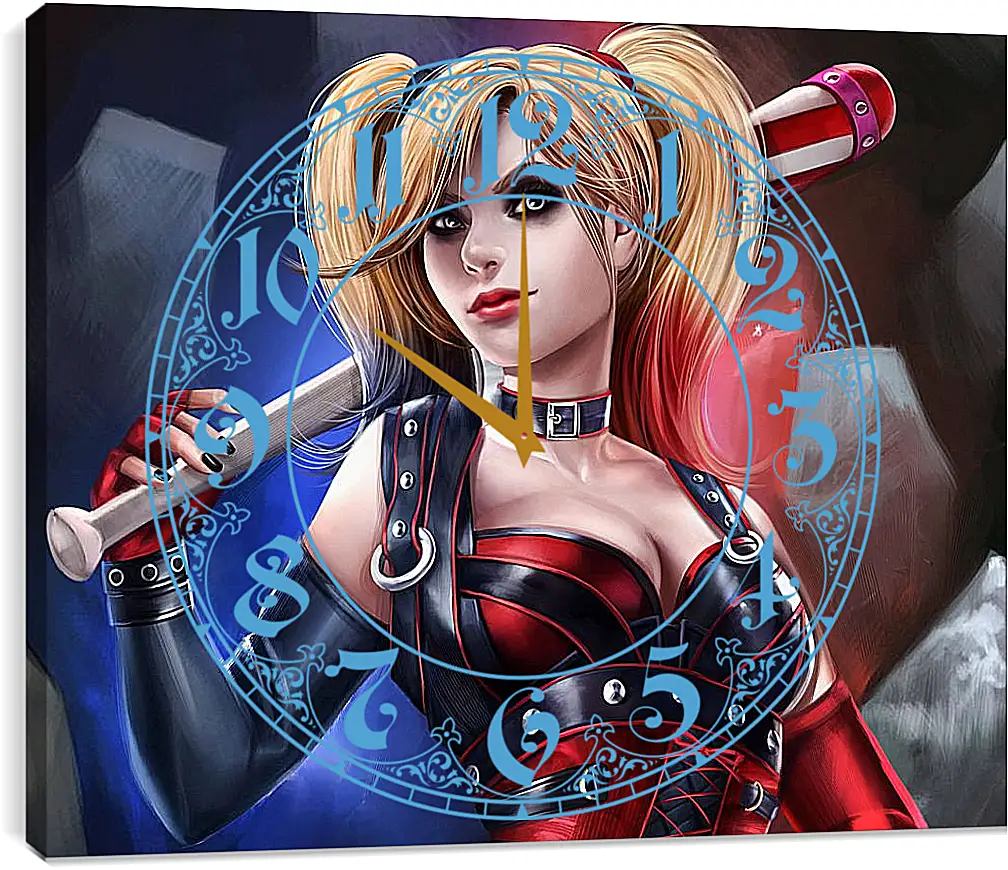 Часы картина - Харли Квинн (Harley Quinn)