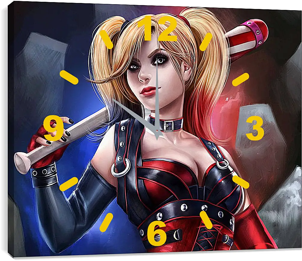 Часы картина - Харли Квинн (Harley Quinn)