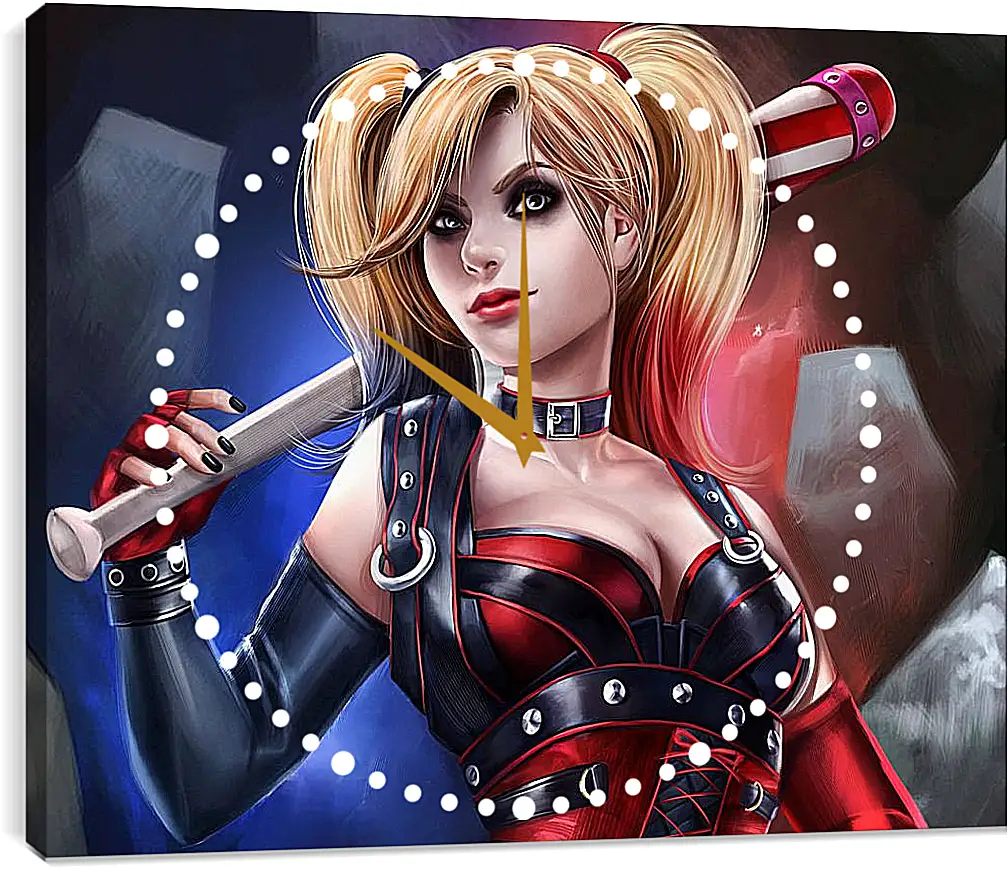 Часы картина - Харли Квинн (Harley Quinn)