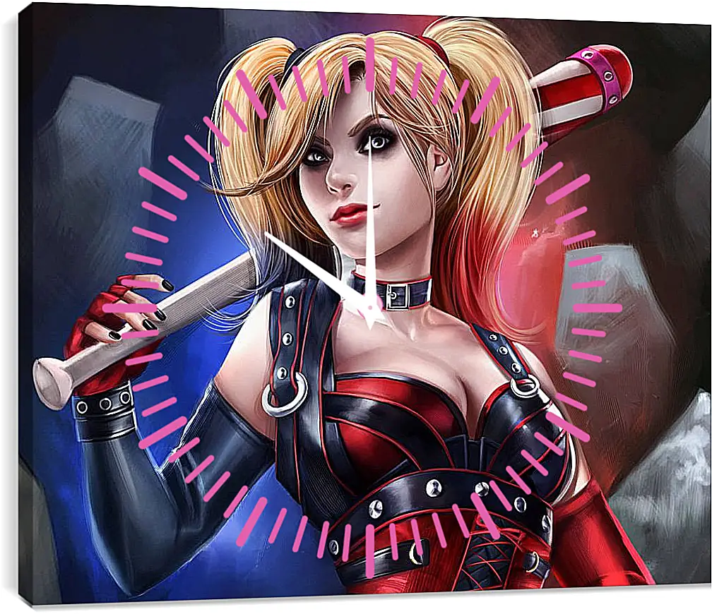 Часы картина - Харли Квинн (Harley Quinn)