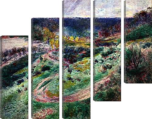 Модульная картина - Landscape at Wargemont. Пьер Огюст Ренуар