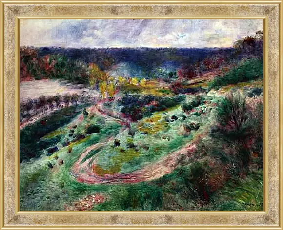 Картина в раме - Landscape at Wargemont. Пьер Огюст Ренуар