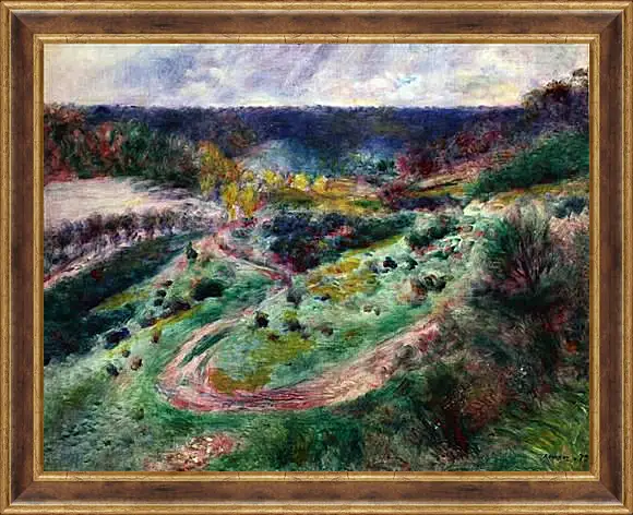 Картина в раме - Landscape at Wargemont. Пьер Огюст Ренуар