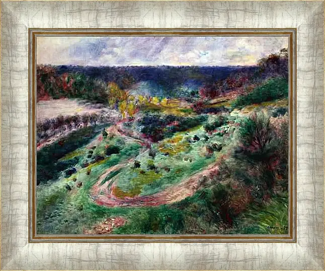 Картина в раме - Landscape at Wargemont. Пьер Огюст Ренуар