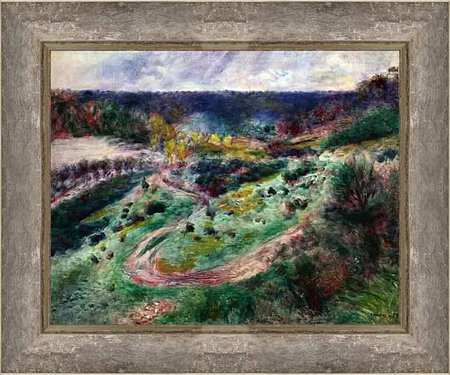 Картина в раме - Landscape at Wargemont. Пьер Огюст Ренуар