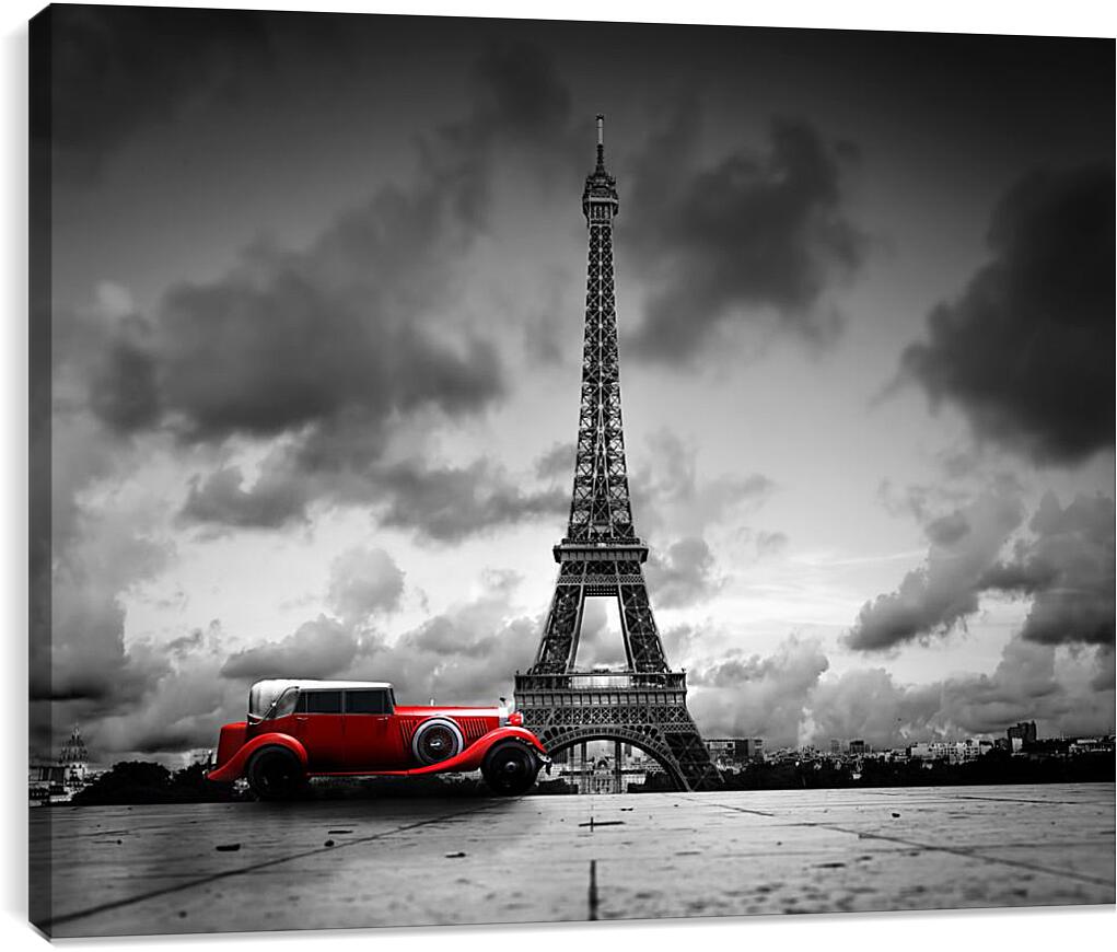 Постер и плакат - Красный автомобиль