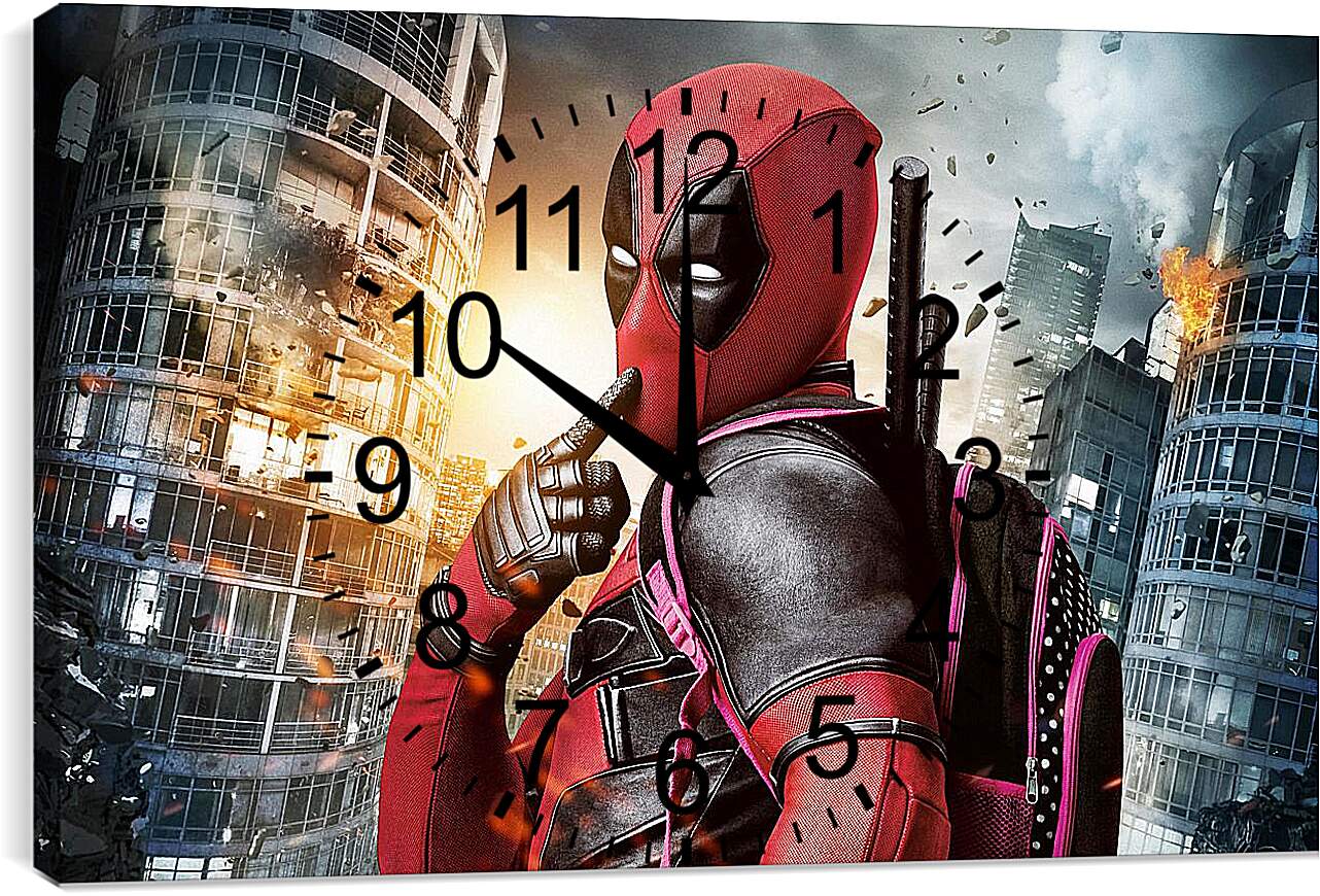 Часы картина - Deadpool