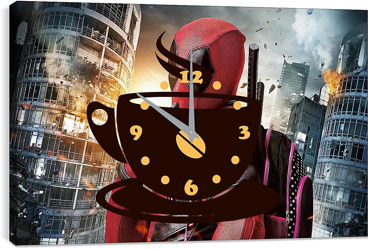 Часы картина - Deadpool