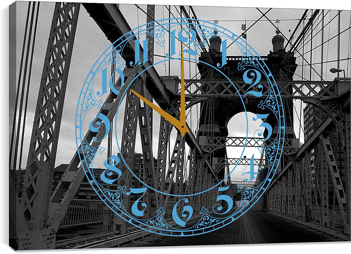 Часы картина - Мост