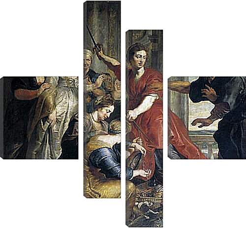 Модульная картина - Ахиллес среди дочерей Ликомеда. Питер Пауль Рубенс