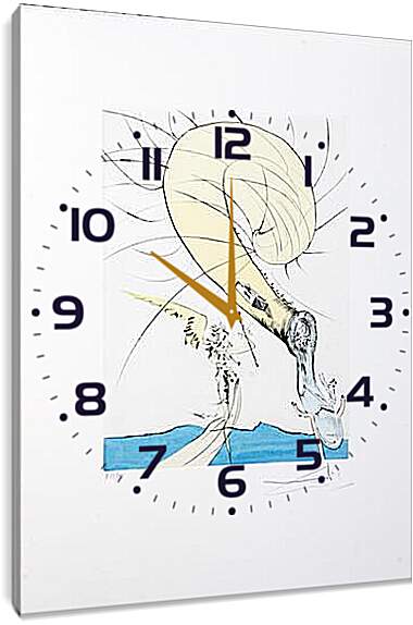 Часы картина - Почтение фрейду. Сальвадор Дали