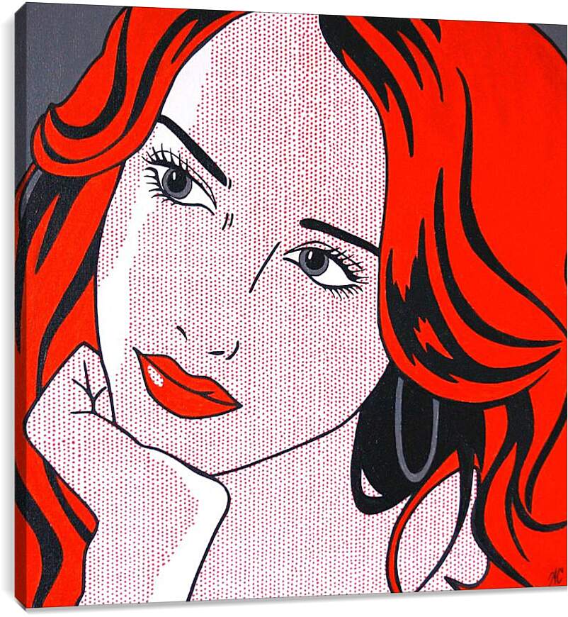 Постер и плакат - Рыжая девушка