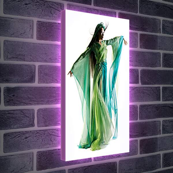 Лайтбокс световая панель - В шифоновом платье
