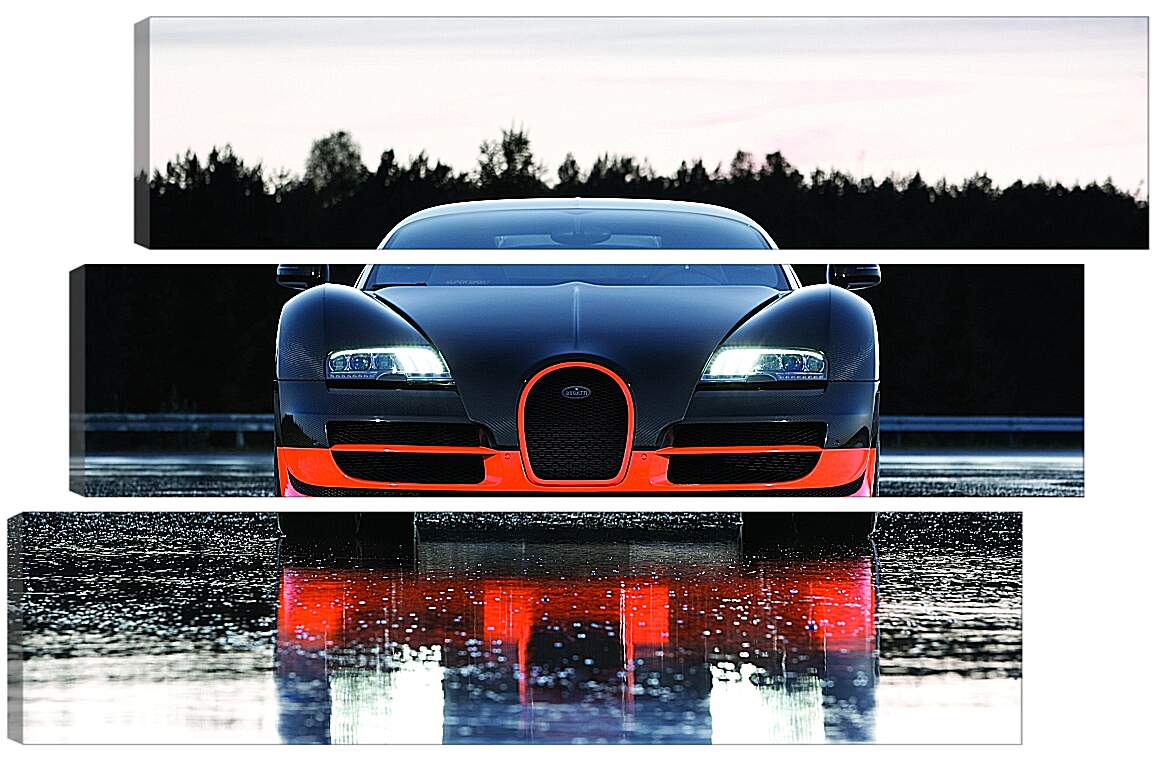 Модульная картина - Бугатти Вейрон (Bugatti Veyron)