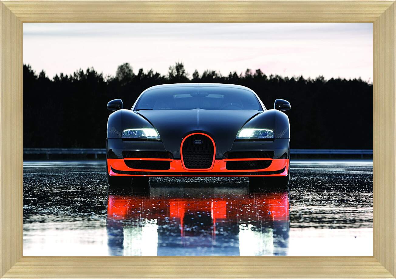 Картина в раме - Бугатти Вейрон (Bugatti Veyron)