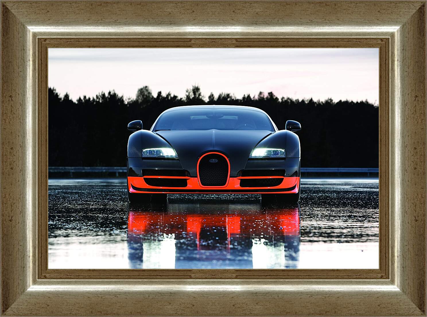Картина в раме - Бугатти Вейрон (Bugatti Veyron)