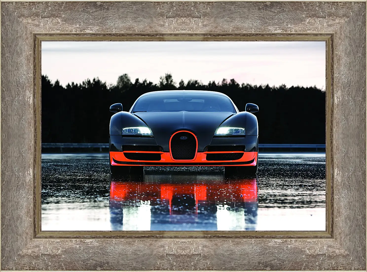 Картина в раме - Бугатти Вейрон (Bugatti Veyron)