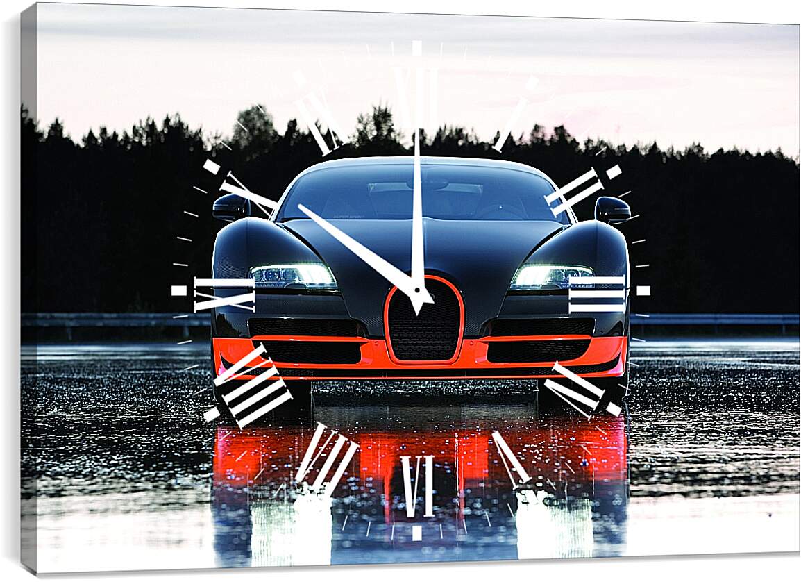 Часы картина - Бугатти Вейрон (Bugatti Veyron)