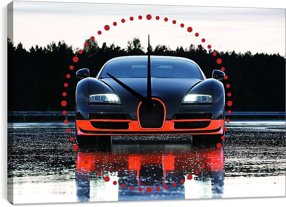 Часы картина - Бугатти Вейрон (Bugatti Veyron)