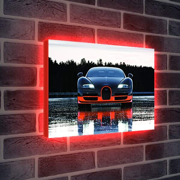 Лайтбокс световая панель - Бугатти Вейрон (Bugatti Veyron)