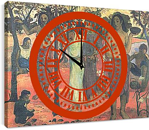 Часы картина - Herrliche Tage (Nave nave mahana). Совершенные дни. Поль Гоген