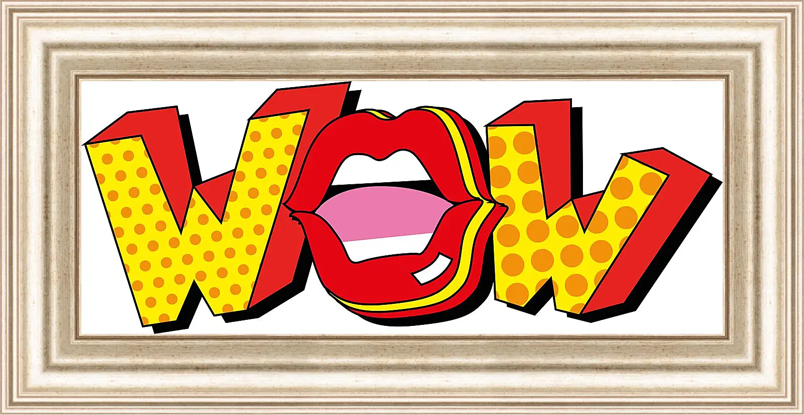 Картина в раме - WOW