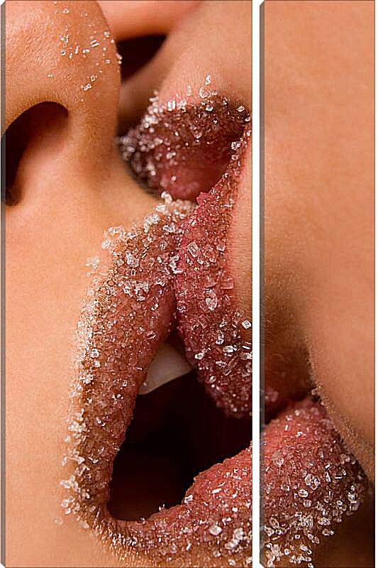 Модульная картина - Сахарный поцелуй