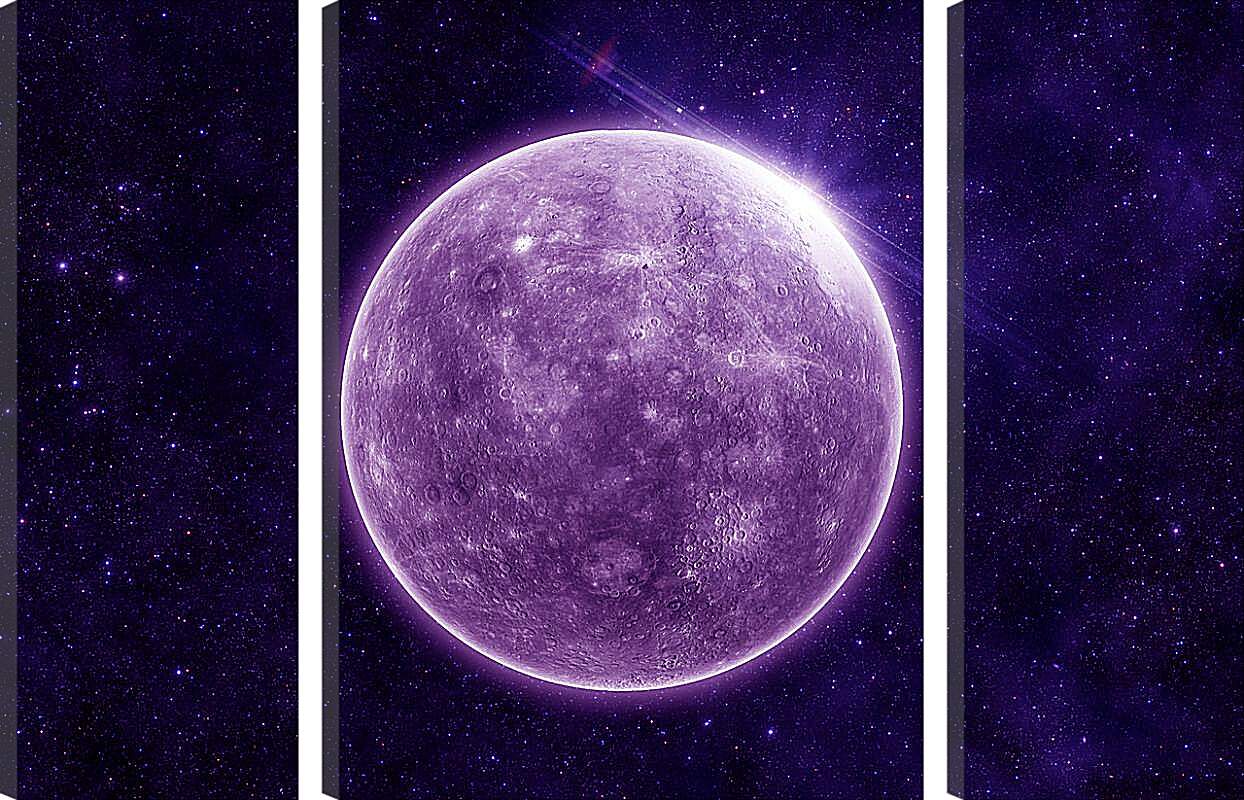 Модульная картина - Планета Меркурий