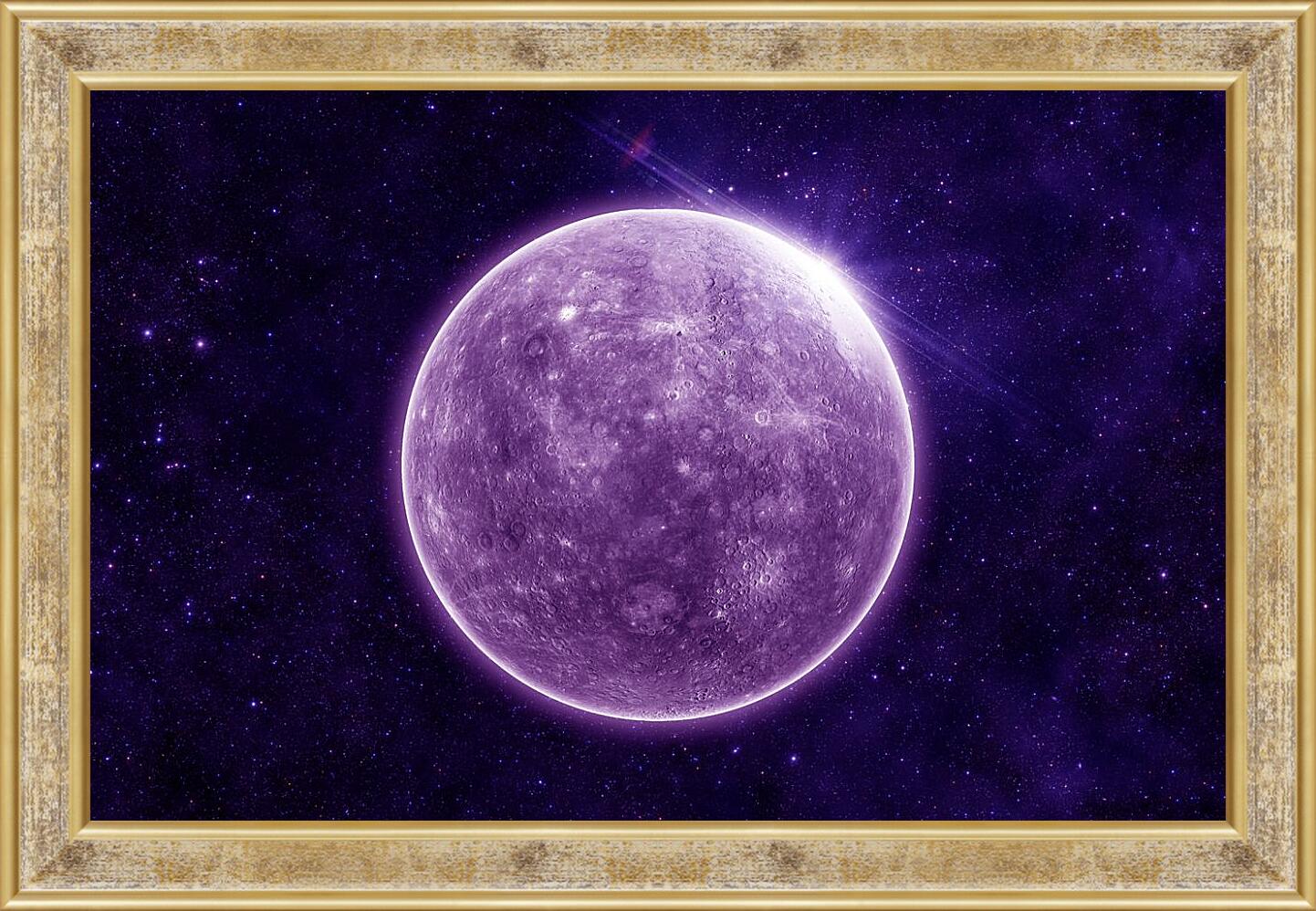 Картина в раме - Планета Меркурий