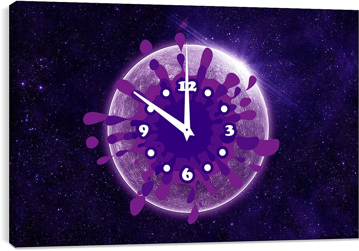 Часы картина - Планета Меркурий