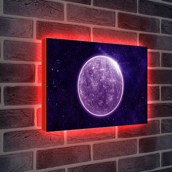 Лайтбокс световая панель - Планета Меркурий