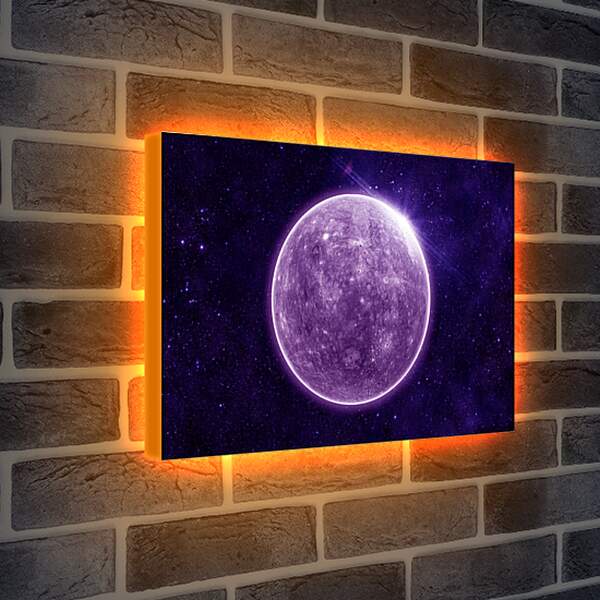 Лайтбокс световая панель - Планета Меркурий
