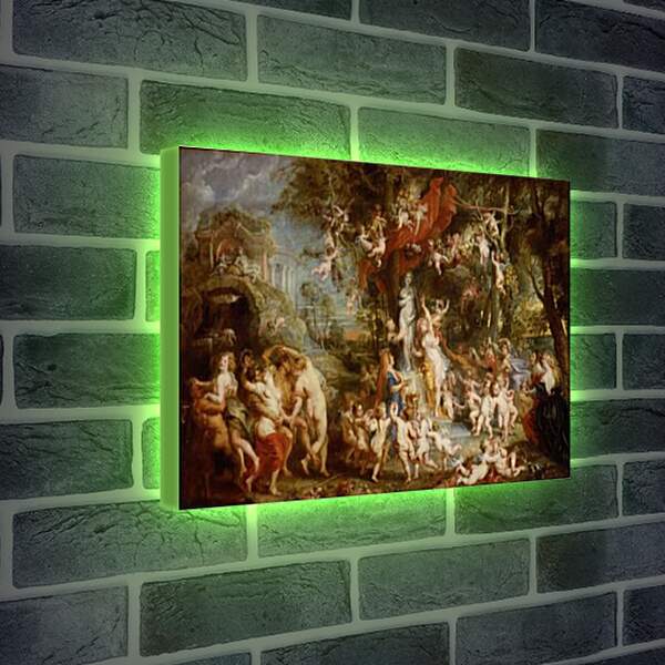 Лайтбокс световая панель - The Feast of Venus. Питер Пауль Рубенс