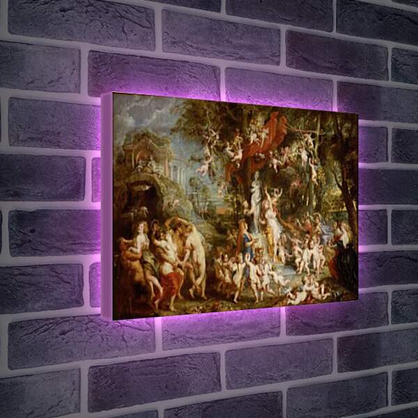 Лайтбокс световая панель - The Feast of Venus. Питер Пауль Рубенс