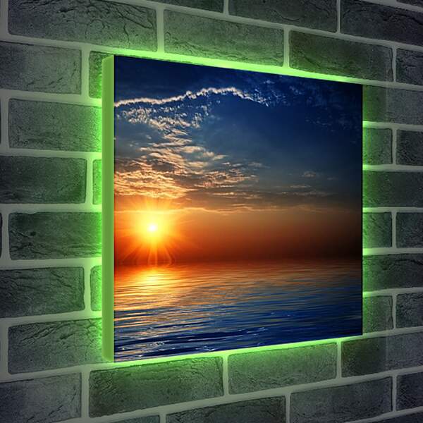 Лайтбокс световая панель - Закат на Море