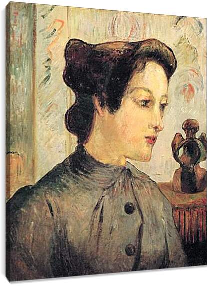 Постер и плакат - La femme au chignon. Поль Гоген