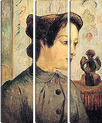 Модульная картина - La femme au chignon. Поль Гоген