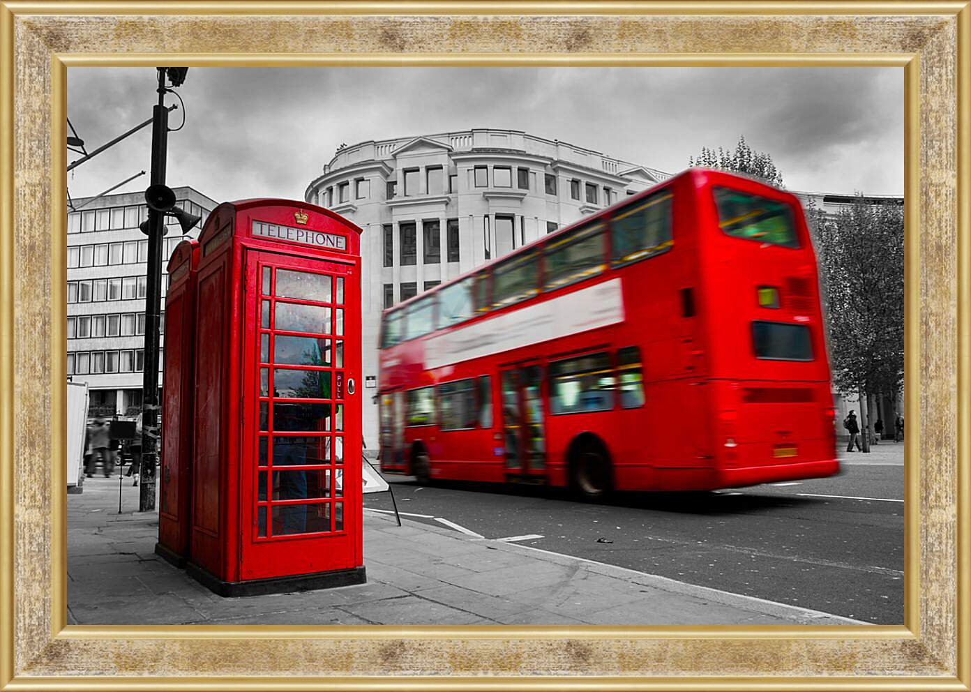 Картина в раме - Лондонский автобус